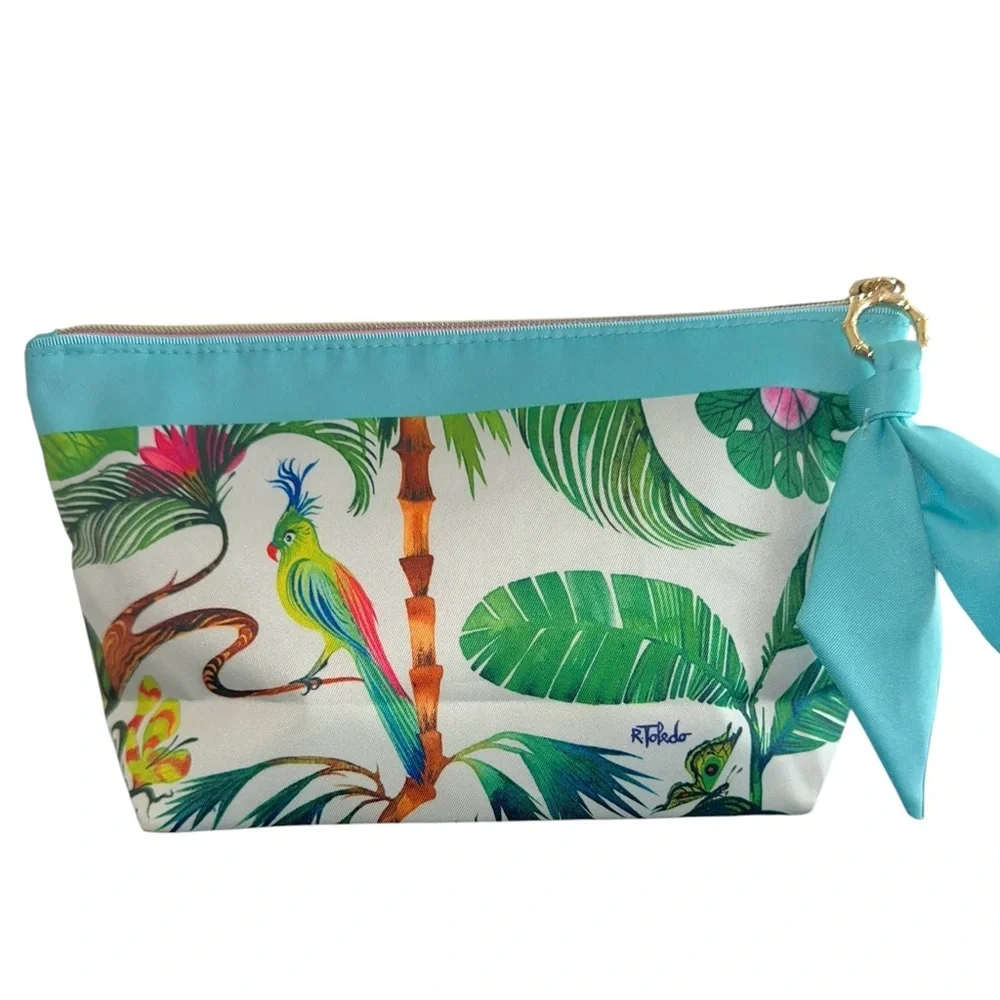 Estee Lauder Vibrant Tropical Cosmetic Bag - Picture 3 of 5